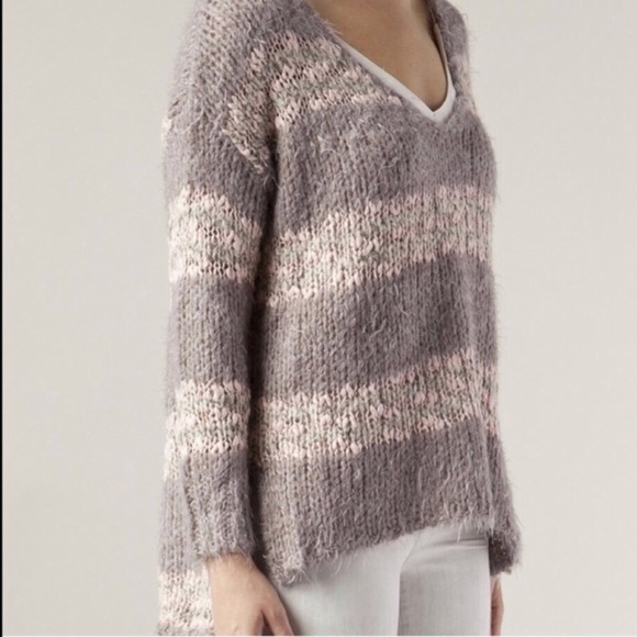 Pink Stripe Fuzzy Linus Sweater | Poshmark